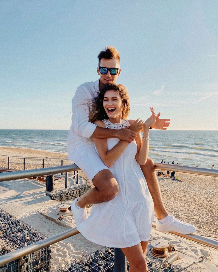 Juodkrantės papludimys Gabija ir Dominykas